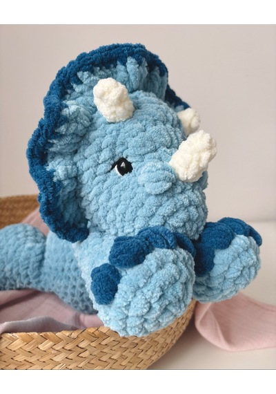 Dusty The Dinosaur Peluş Oyuncak Açık Mavi - Lacivert