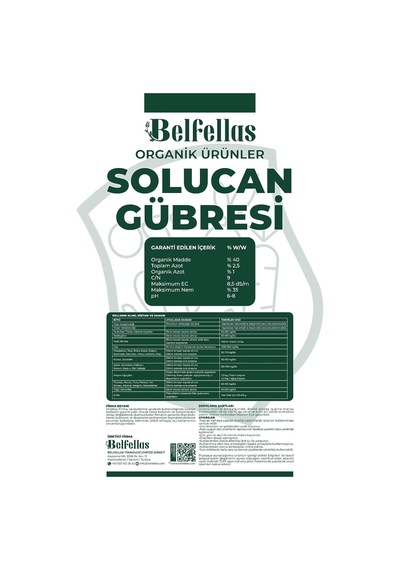 Organik 25 Kg Katı Solucan Gübresi 0,250