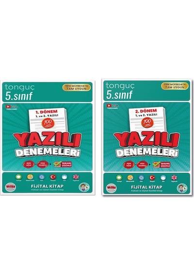 Tonguç 5. Sınıf Yazılı Denemeleri 2. Dönem 1 Ve 2. Yazılı+2. Dönem 1 Ve 2. Yazılı Notları
