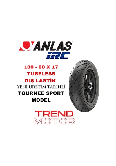 100 - 80 X 17 Tubeless Motosiklet Dış Lastik Tournee - Anlas