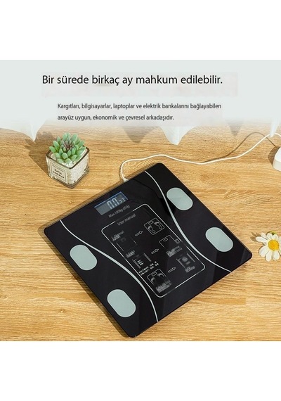 Akıllı Tartı Ev Küçük Elektronik Tartı Doğru Vücut Yağ Ölçer