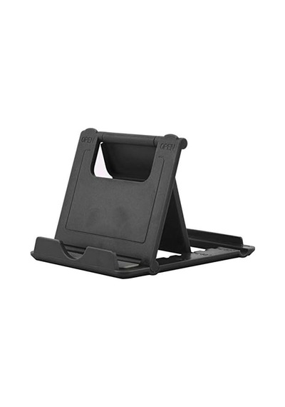 Univarsal Masa Üstü Tablet Standı 5 Farklı Açıda Ayarlanabilir Yan Veya Düz Konum Alabilen, Telefon Ve Tablet Standı Fold Stand Siyah .