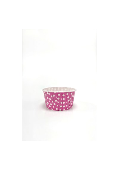 Dolphin Muffin Kek Kapsülü Pembe Puantiye Büyük Boy 50li Pembe