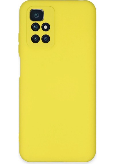 Newface Xiaomi Redmi 10 2022 Kılıf Nano İçi Kadife Silikon Semeglbl - 58 - Sarı