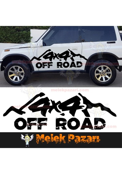 4X4 Off Road Araba Sticker - Oto Sticker