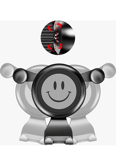 Ally R-054 Gravity Smile Universal Cep Telefonu Araç Tutucu- 5775 Siyah-gri