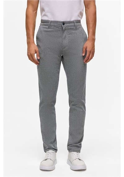 SÜVARİ Lacivert Slim Armürlü Pantolon Lacivert