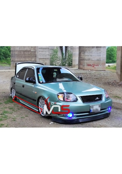 Hyundai Accent Admire Custom Marşpiyel Sağ Sol Takım Fiberglass Boyasız