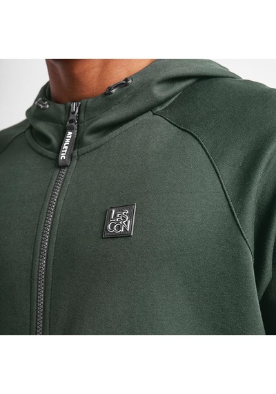 Lescon 25n-1101 Erkek Fermuarlı Kapüşonlu Sweatshirt YESIL