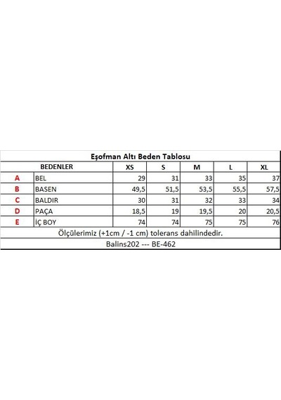 Balins Kadın 2 İplik Eşofman Altı Siyah Çok Renkli
