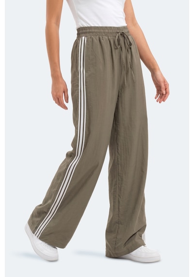 Slazenger Starlıght In Kadın Bol Paça Haki Eşofman Altı
