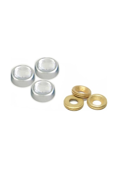 Metal Vida Kapama Zamak 13 Mm Kristal Taşlı 10 Adet Pk001ay00512 Renkli