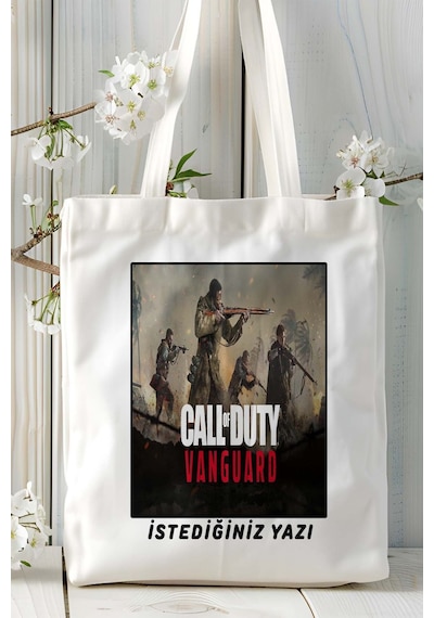 Art Hediye Call Of Duty Oyun Baskılı Omuz Çanta Kişiye Özel Model 32 Çok Renkli
