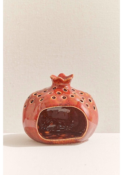 Pasabahce Nar Porselen Tealight Mumluk M Kırmızı - 1 Adet