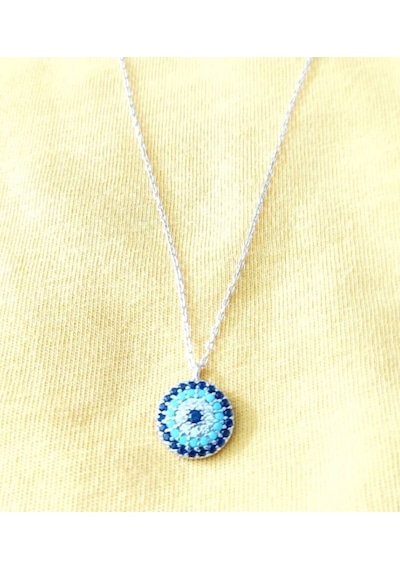 Oriental Kuyumculuk Jewellery Göz Kolye Gümüş Gümüş