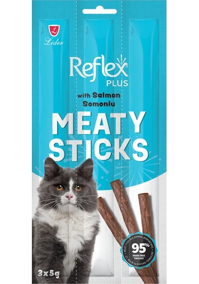 Meaty Sticks Somonlu Kedi Ödül Çubuğu 3x5gr Otuzbeş Paket
