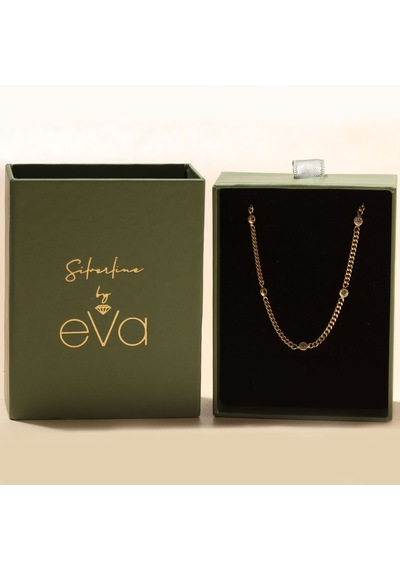 Beş Taşlı Bileklik 718512 Gold Gümüş