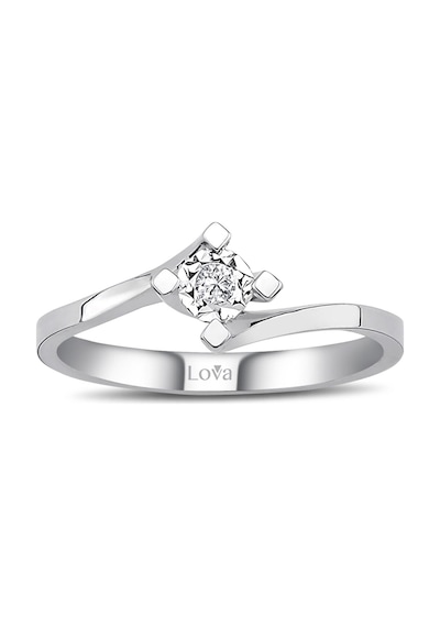 Lova 0,30 Karat Efektli Pırlanta Tektaş Yüzük - 1070093