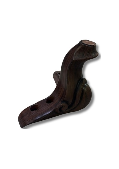 Cateksss Sultan Ayak 16 Cm Venge Ahşap - 2 Li Paket Kahverengi