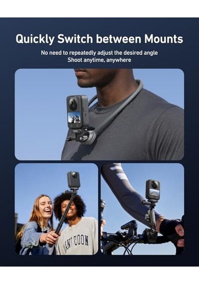 360 Manyetik Adaptör Djı Action 5 Pro 4 3 Için Bağlantı Adaptörü İle Hızlı Bırakma Adaptörü - Djı Osmo 360 Diğer
