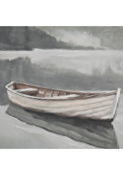 Quıet Shore Çerçeveli Yağlıboya Tablo 100x100 Cm