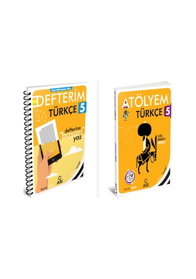 Arı 5. Sınıf Türkçe Akıllı Defter Ve Atölyem Serisi Set 2 Kitap A