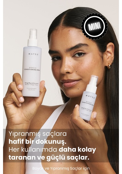 Matsu Miracle Biotin Keratin Kolay Tarama Elektriklenme Karşıtı Onarıcı Saç Spreyi 50 ml