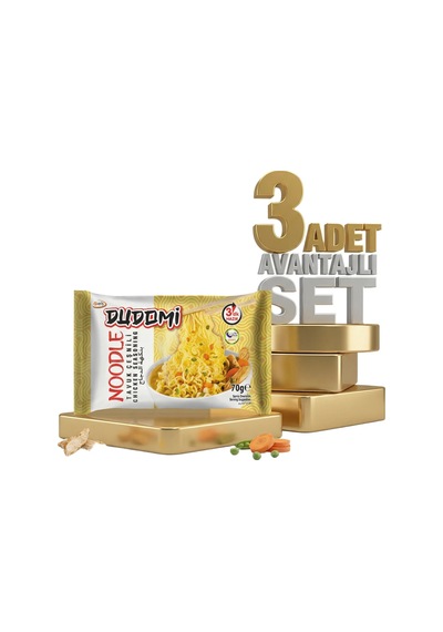 Dudomi Tavuk Çeşnili Noodle 3x70 Gr