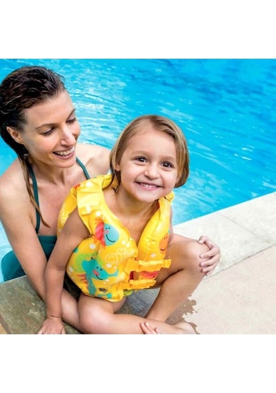 Deniz Yeleği - Şişme Can Yeleği - Yüzme Can Yeleği - Swim Vest - Şişme Cankurtaran Yelek 41x30 Cm.
