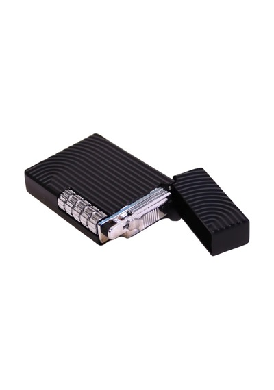Black Martin Soft Flame Siyah Metal Çakmak - Tr9277