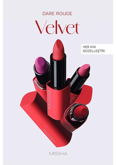 Yoğun Pigmentli, Blur Etkili, Nemli Kadife Bitişli Ruj Dare Rouge Velvet No.32 Scarlet Code No.32 Scarlet Code Diğer Yoğun Pigmentli, Blur Etkili, Nemli Kadife Bitişli Ruj Dare Rouge Velvet No.32 Scarlet Code No.32 Scarlet Code Diğer
