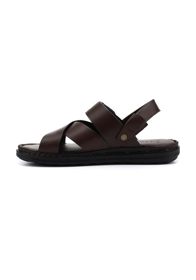 Gönderi(R) Gönderi R Erkek Kahverengi Hakiki Deri Comfort Sandalet Dyma73142823