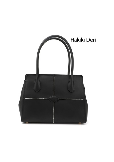 Gönderi R Kadıın Siyah Hakiki Deri El Ve Omuz Çantası Ddzw002b3495 Siyah