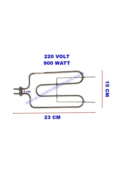 Ender Izgara Rezistansı 900w 220v Flanşlı 6,5 Cr-ni