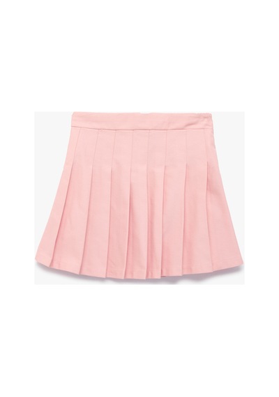 Koton Kız Çocuk Pamuklu Kalın Pileli Basic Mini Etek Pembe
