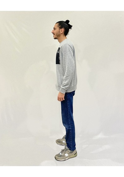 Erkek Bisiklet Yaka Rahat Kalıp 3 İplik Kalın W.brooklyn Baskılı Sweatshirt Spr24sw31 Gri Melanj Erkek Bisiklet Yaka Rahat Kalıp 3 İplik Kalın W.brooklyn Baskılı Sweatshirt Spr24sw31 Gri Melanj