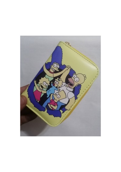 Owlbag Company Owl Bag The Simpsons Family Desenli Tasarım Suni Deri Cüzdan Çok Renkli