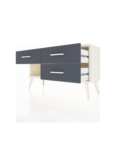 Arges Şifonyer 3 Çekmeceli 88x30x48 Aytaşı-aytaşı/antrasit Aytaşı/antrasit