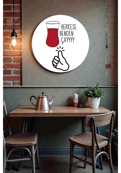 Cafe, Restoran, Çay Ocağı Duvar, Kapı Tablo Süs Modelleri, Ahşap Dekoratif Şık Duvar Dekorasyonu