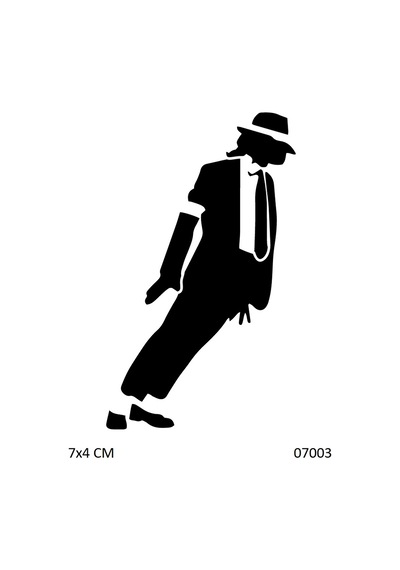 Airbrush Tattoo Michael Jackson Dans Yapışkanlı Stencil Süsleme Ve Boyama Kalıbı