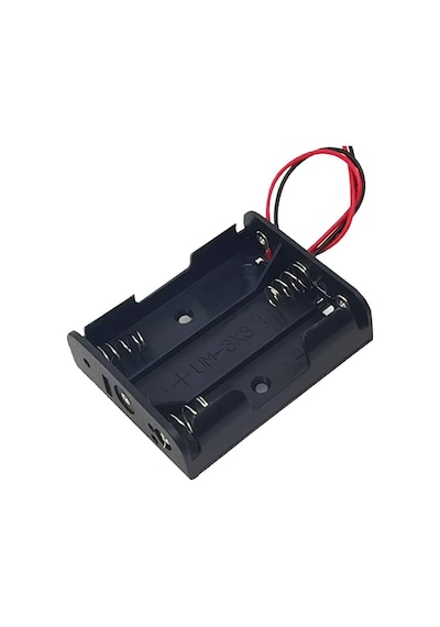 3'lü Aa Kalem Pil Kutusu Yuvası 4.5v Kablolu Kalem Pil