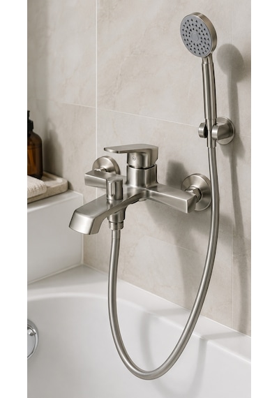 Valentını Banyo Bataryası Fırçalı Nikel Vm-2411