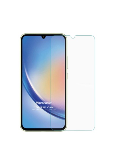 Galaxy A34 Tempered Glass Cam Ekran Koruyucu