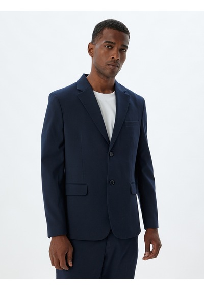 Koton Blazer Ceket Kapaklı Cep Detaylı Lacivert 5wam50008hw Lacivert Koton Blazer Ceket Kapaklı Cep Detaylı Lacivert 5wam50008hw Lacivert