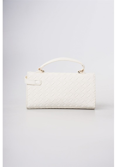 Ççs 18271 Kadın Çapraz Askılı El Çantası Beyaz