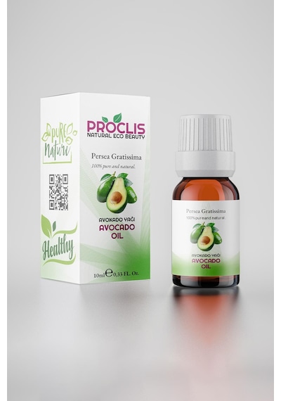 Proclis Avokado Yağı, %100 Doğal Bitkisel Sabit Yağ, Avocado Oil, Persea Gratissima 10ml