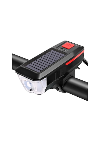Solar Bisiklet Feneri Su Geçirmez T6 Led Güneş Enerjili Usb Şarjl