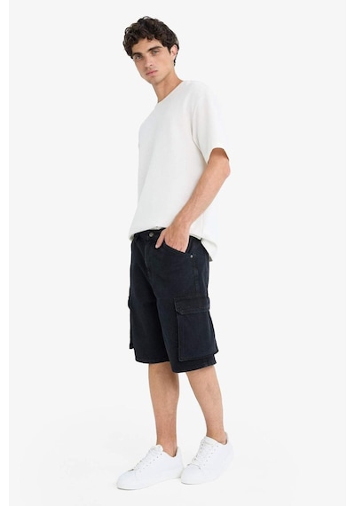 Defacto %100 Pamuk Kargo Fit Jean Bermuda Şort E1380ax25smnm40 Siyah Defacto %100 Pamuk Kargo Fit Jean Bermuda Şort E1380ax25smnm40 Siyah
