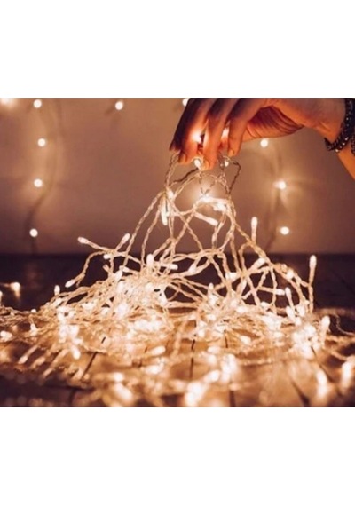 10 Metre Fişli Şeffaf Kablolu Günışığı 100 Ledli Peri Led Animasyonlu Gün Işığı