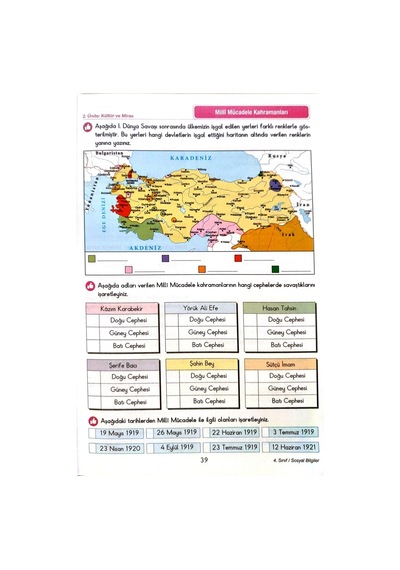 4.sınıf Sosyal Bilgiler - Etkinlikli Çalışma Ve Soru Bankası Kitabı
